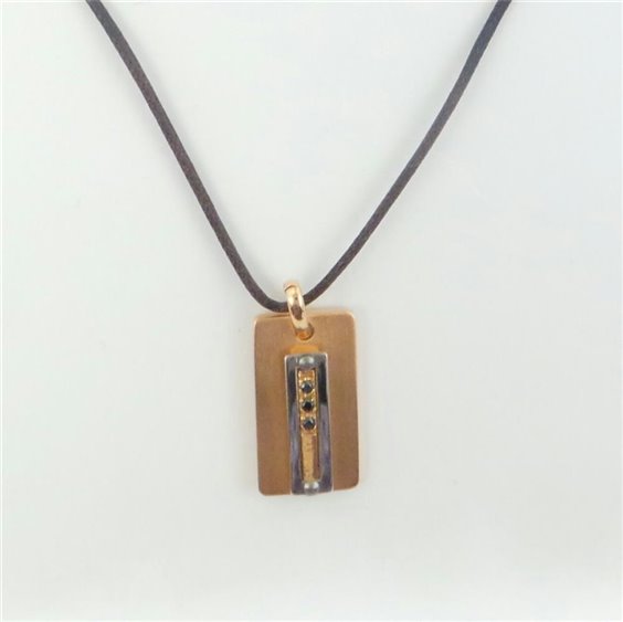 Collana Comete Uomo in Acciaio Pietre dure UGL 267 - UGL 267